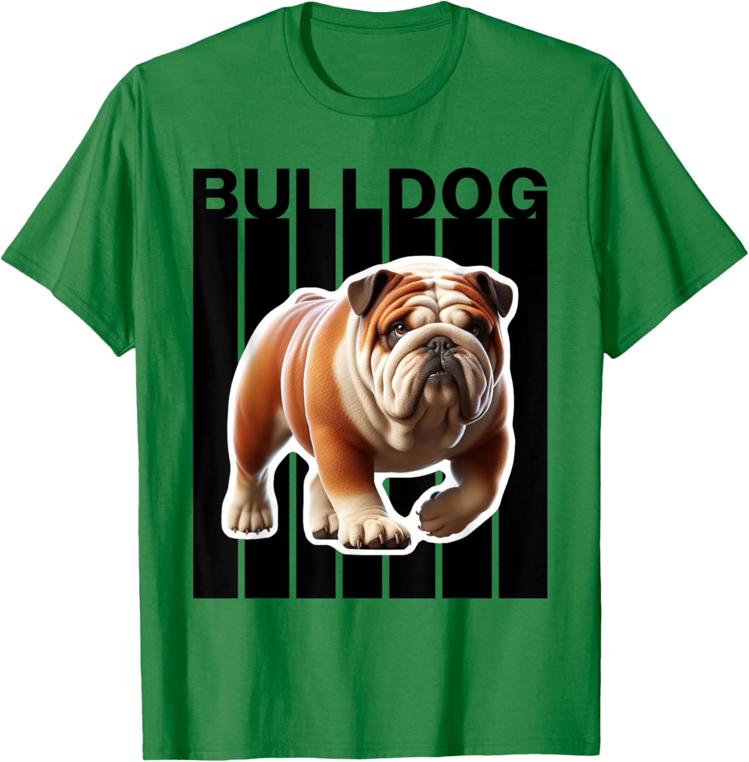Bulldog dog lovers Men Women Kids T-Shirt - T-Shirt | Irish Green