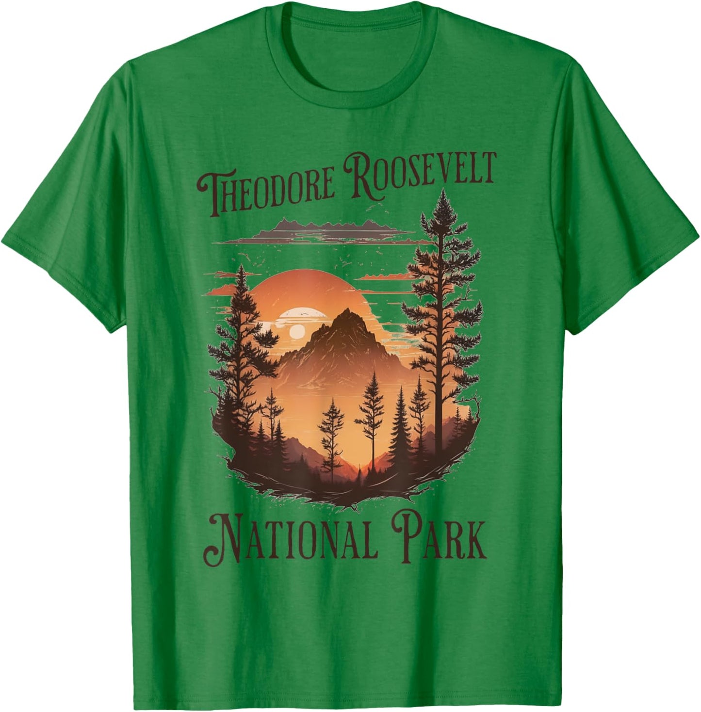 Theodore Roosevelt National Park T-Shirt - T-Shirt | Irish Green
