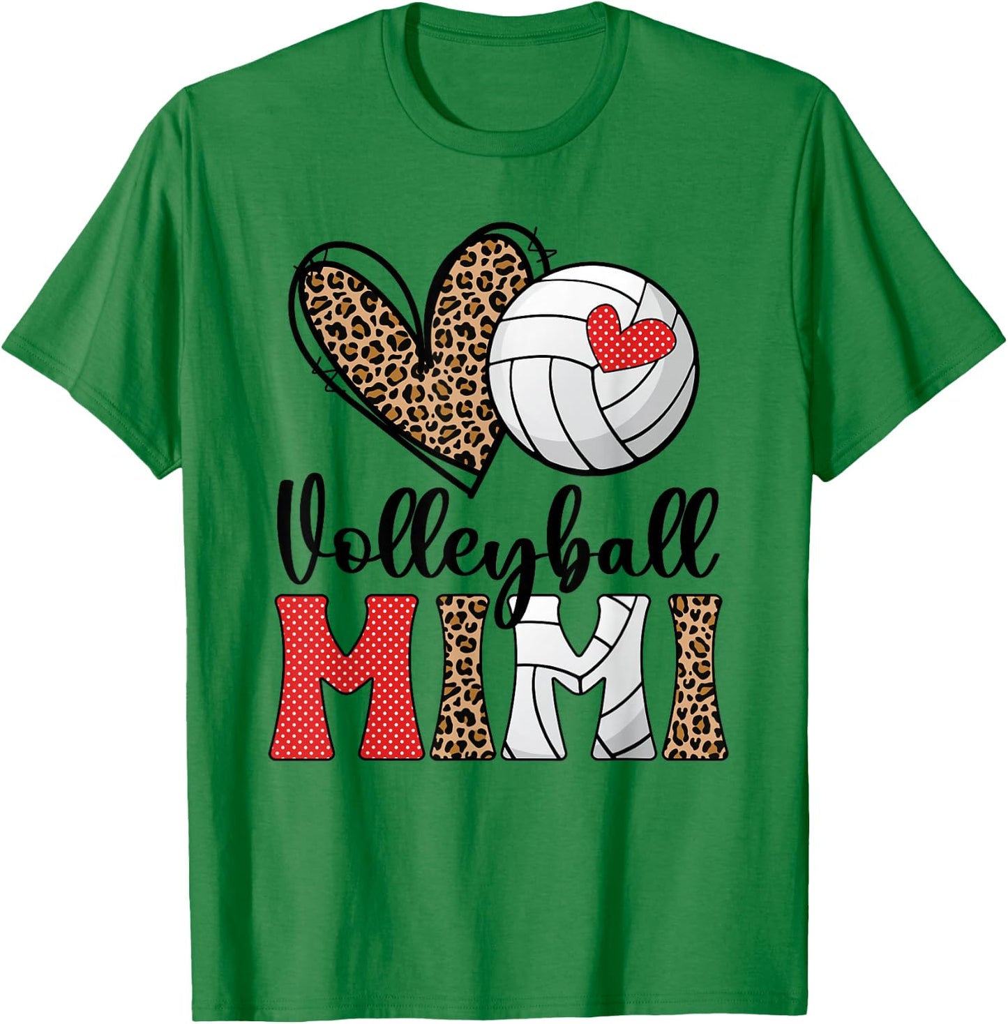 Volleyball Mimi Grandma Mimi Of A Volleyball Player T-Shirt - T-Shirt | Irish Green