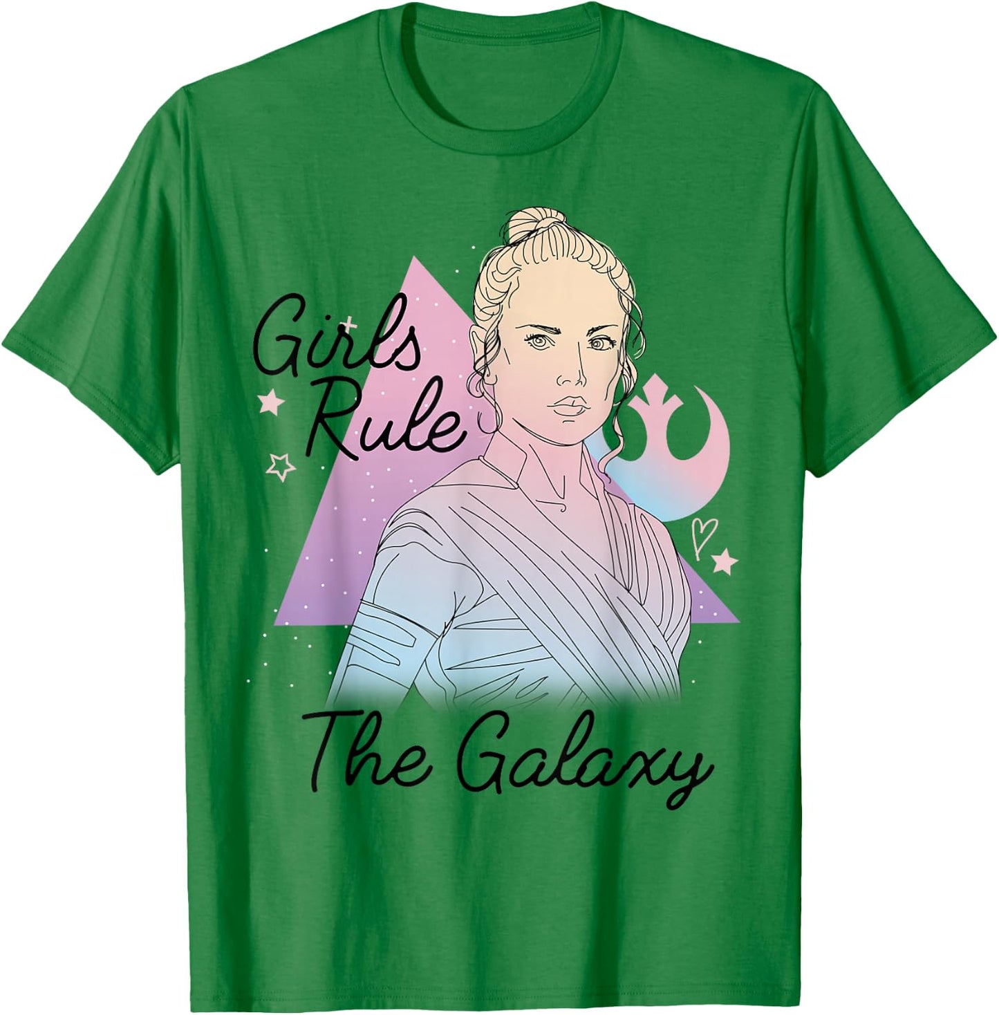 Star Wars Rey Girls Rule The Galaxy T-Shirt - T-Shirt | Irish Green