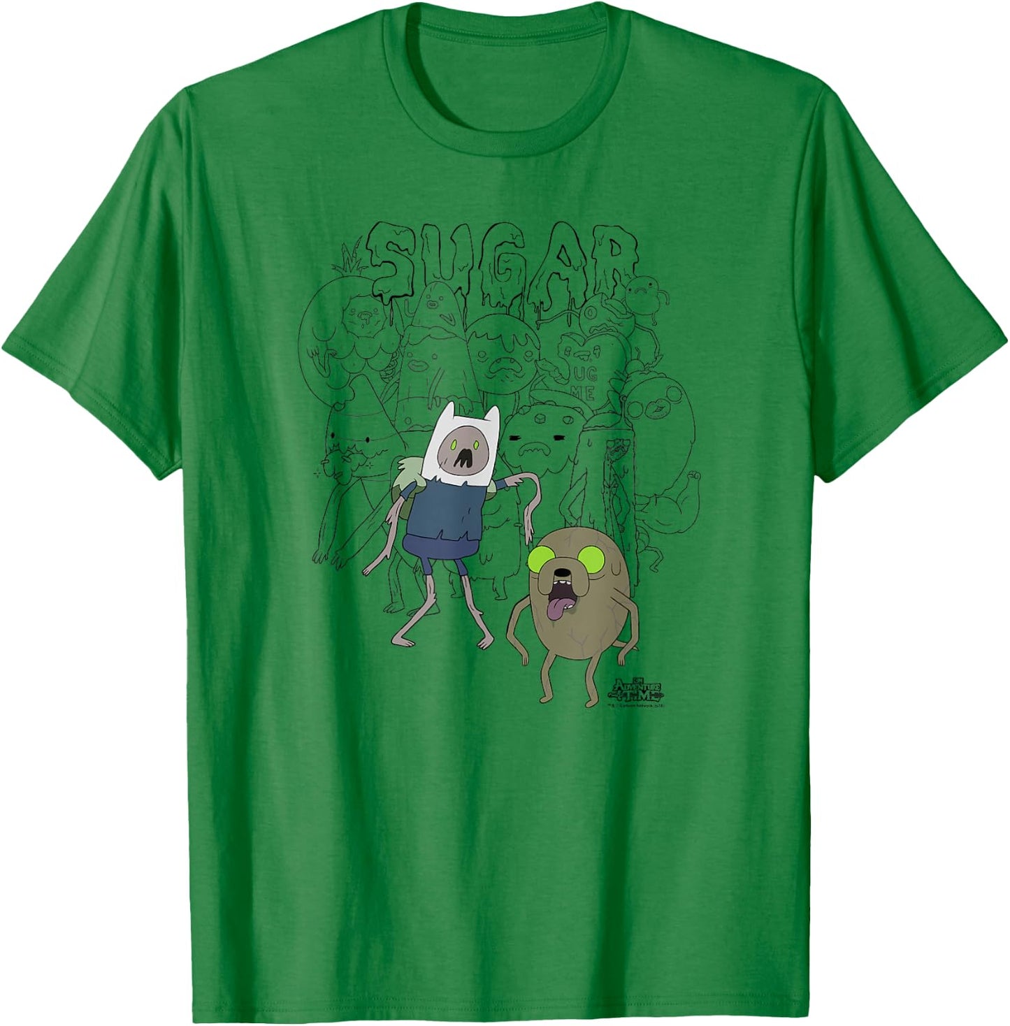 Adventure Time Sugar Zombies T-Shirt - T-Shirt | Irish Green