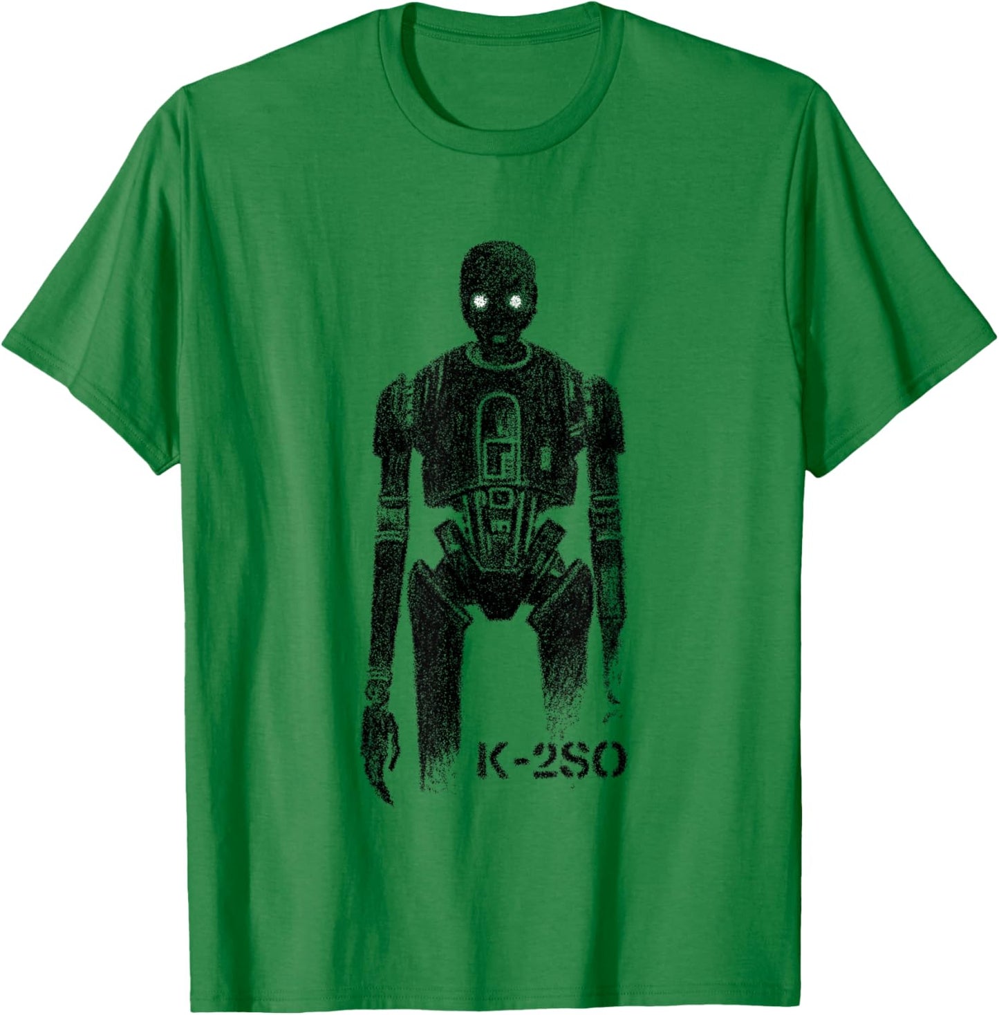 Star Wars Rogue One Iconic K-2SO Enforcer Droid Faded Logo T-Shirt - T-Shirt | Irish Green