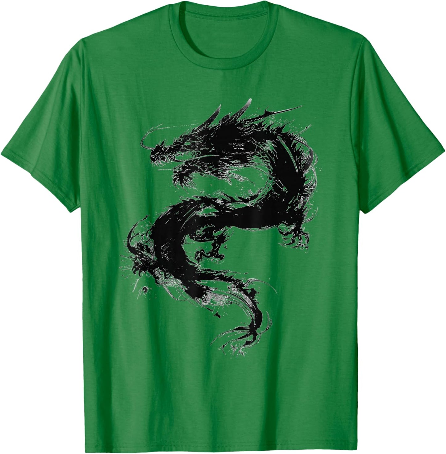 Dragon Abstrait Motif Dessin Art Animal Dragon T-Shirt - T-Shirt | Irish Green