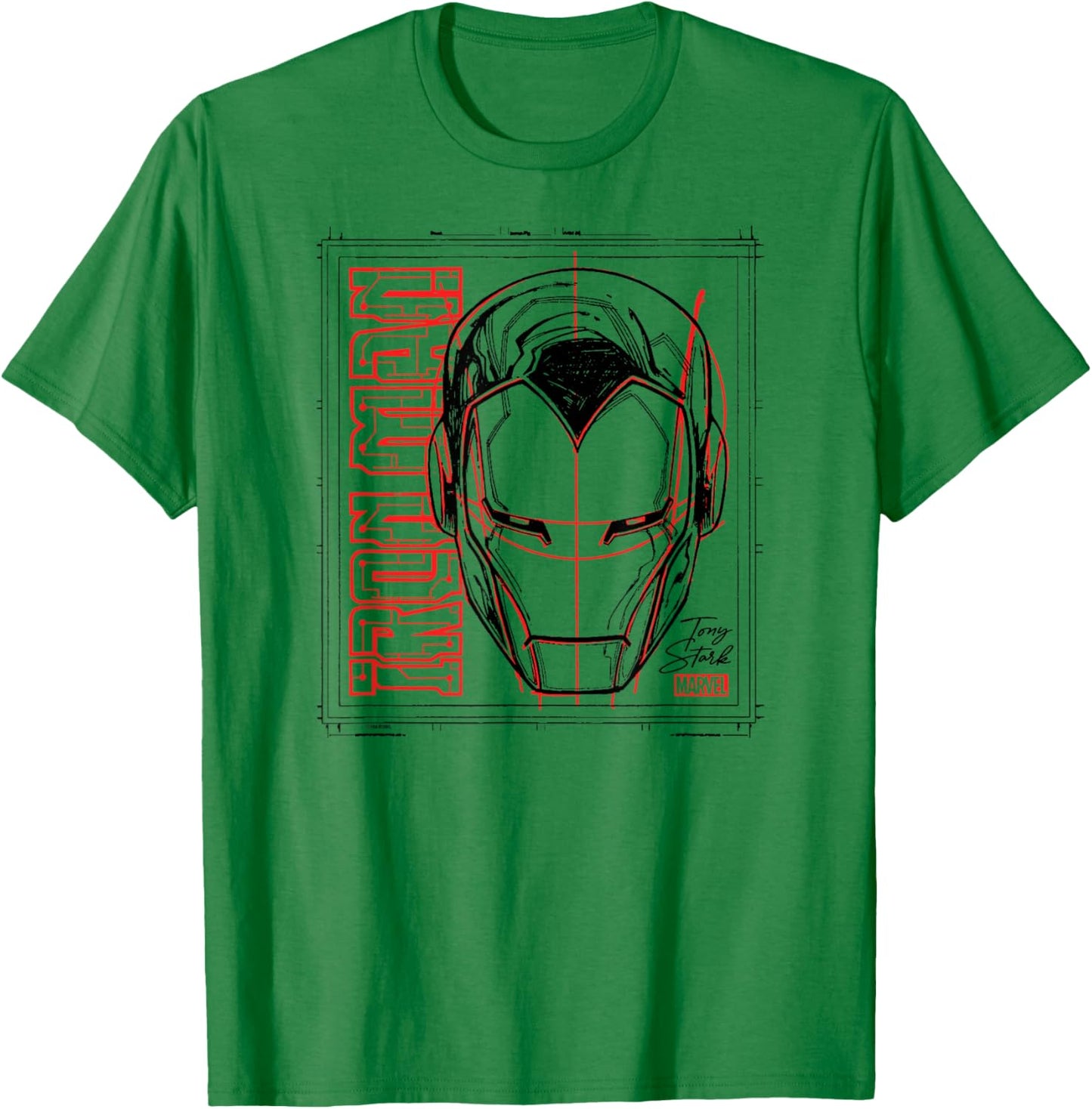 Iron Man - Sketch T-Shirt - T-Shirt | Irish Green