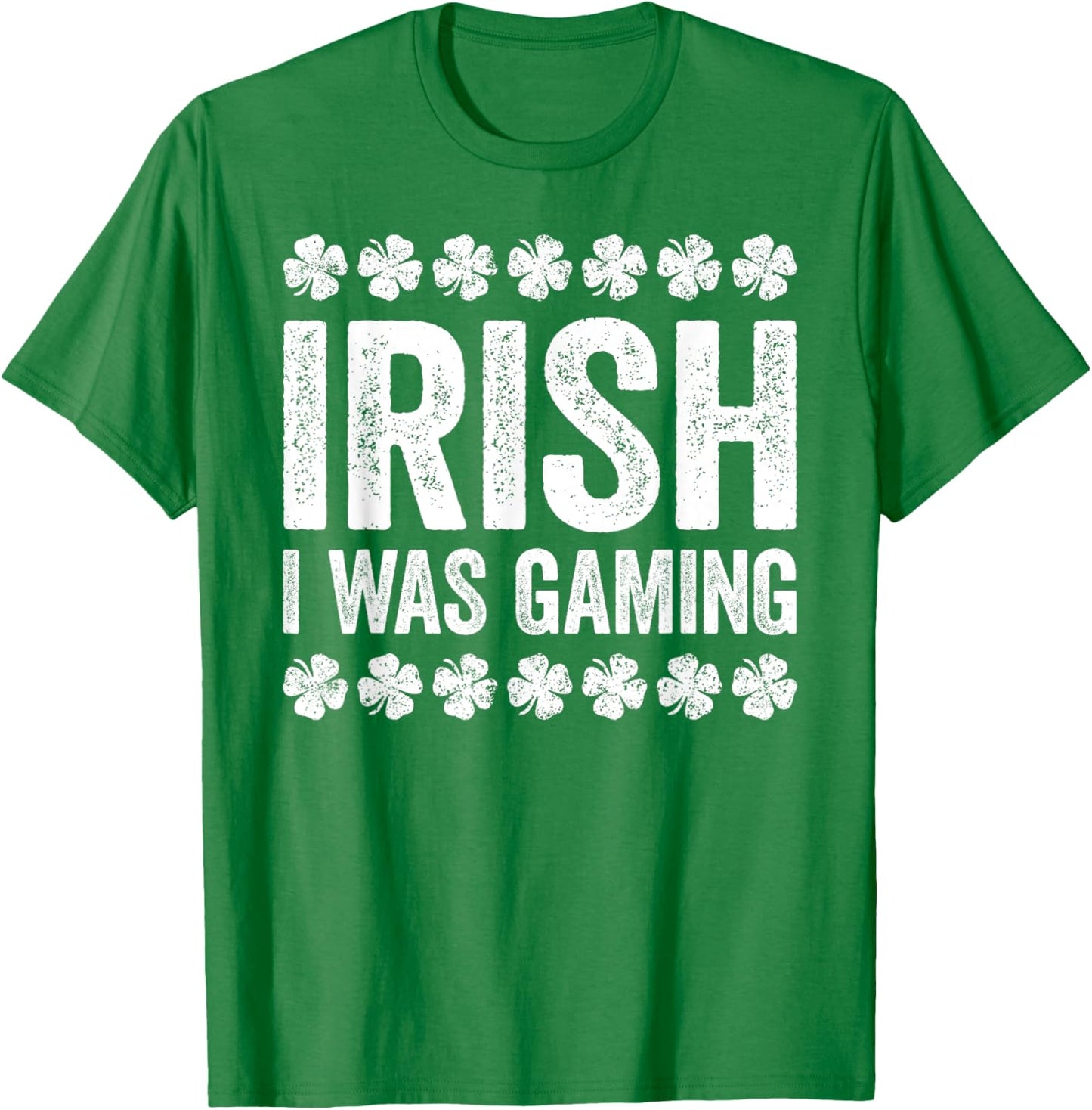 Irish I Was Gaming Shirt Men Kids Youth Boys St Patricks Day T-Shirt - T-Shirt | Irish Green