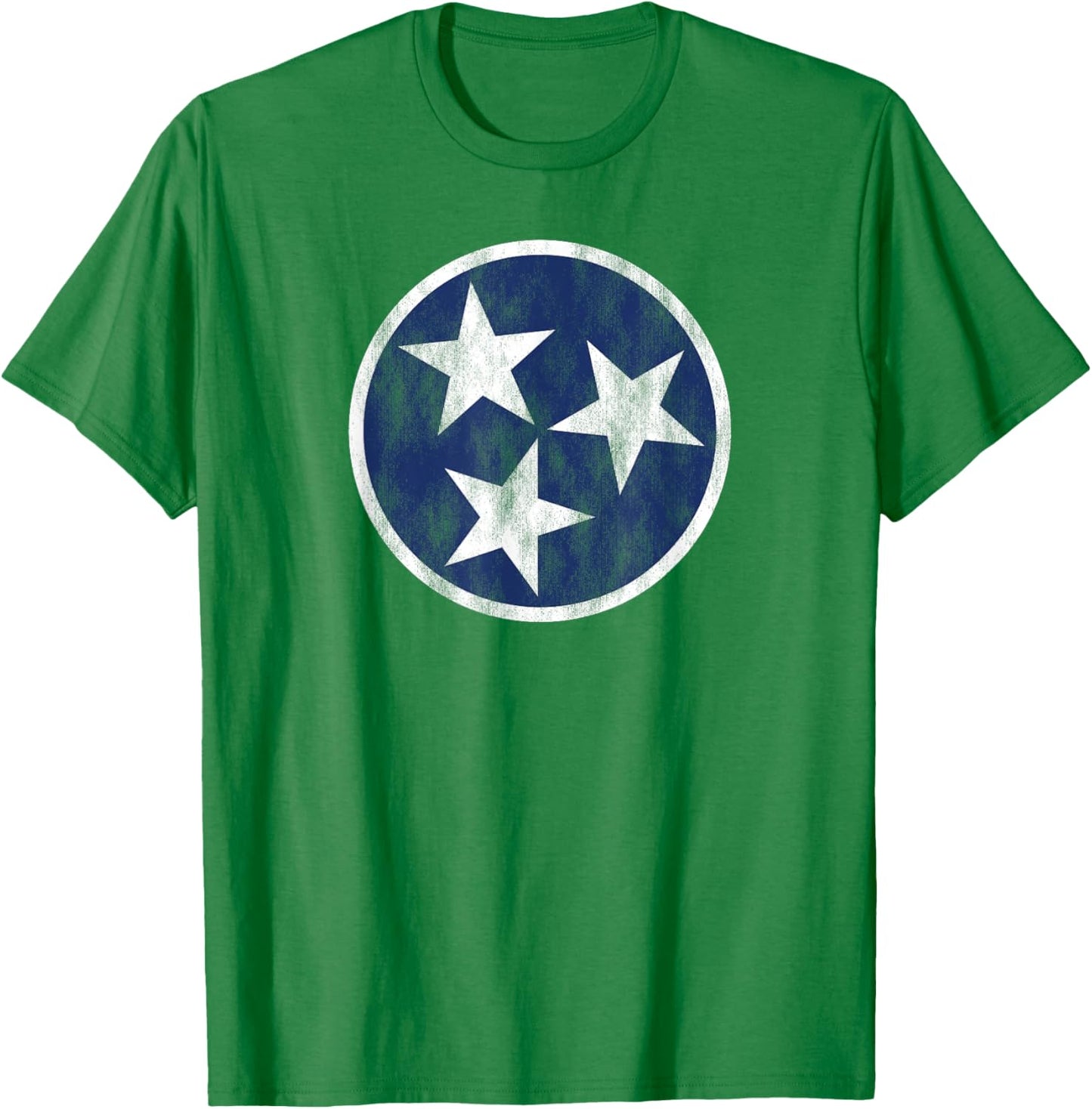 Retro Tennessee Flag Star Logo Volunteer State Nashville TN T-Shirt - T-Shirt | Irish Green