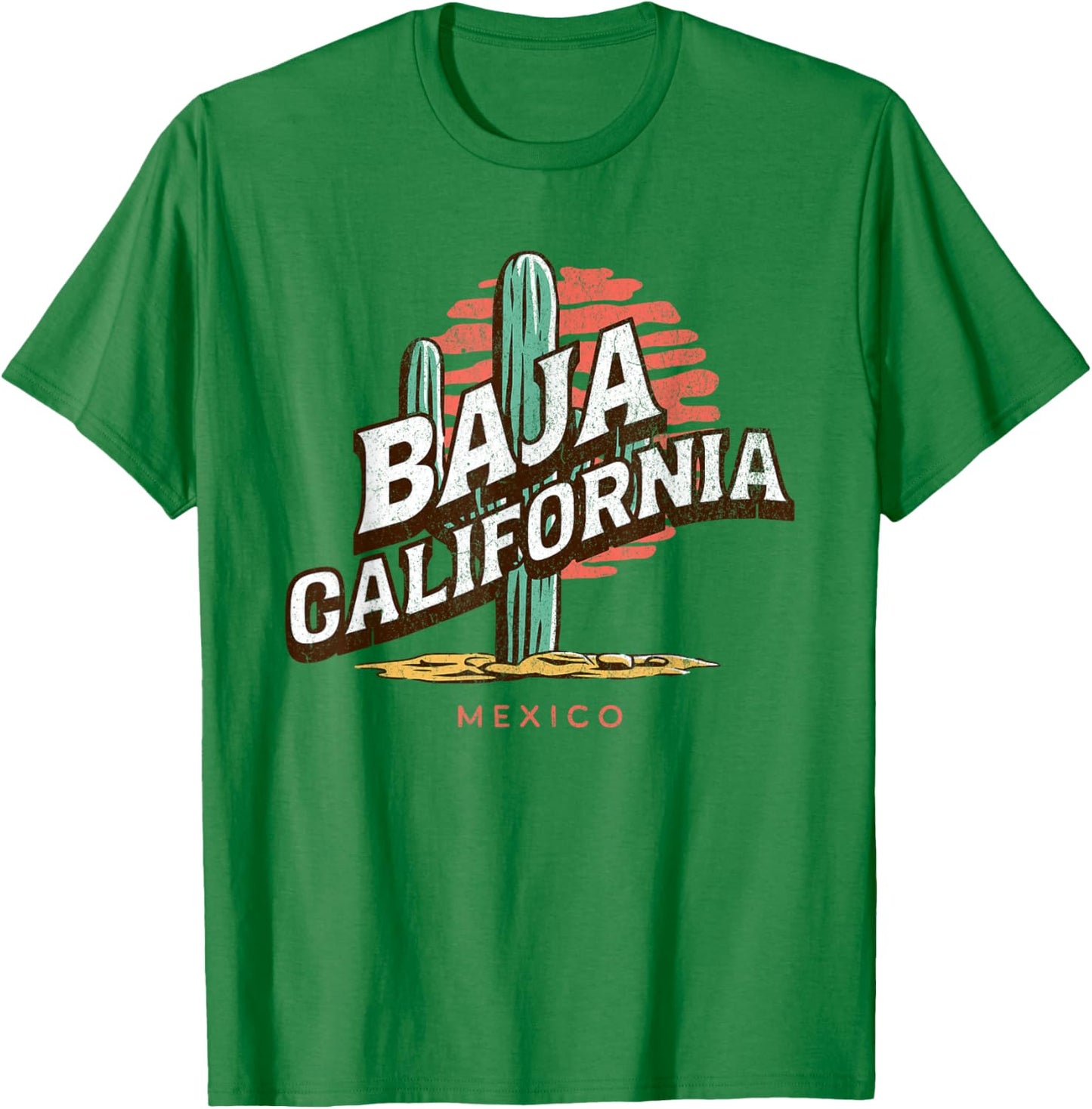 Baja California Mexico Backpacking Hiking Travel T-Shirt - T-Shirt | Irish Green