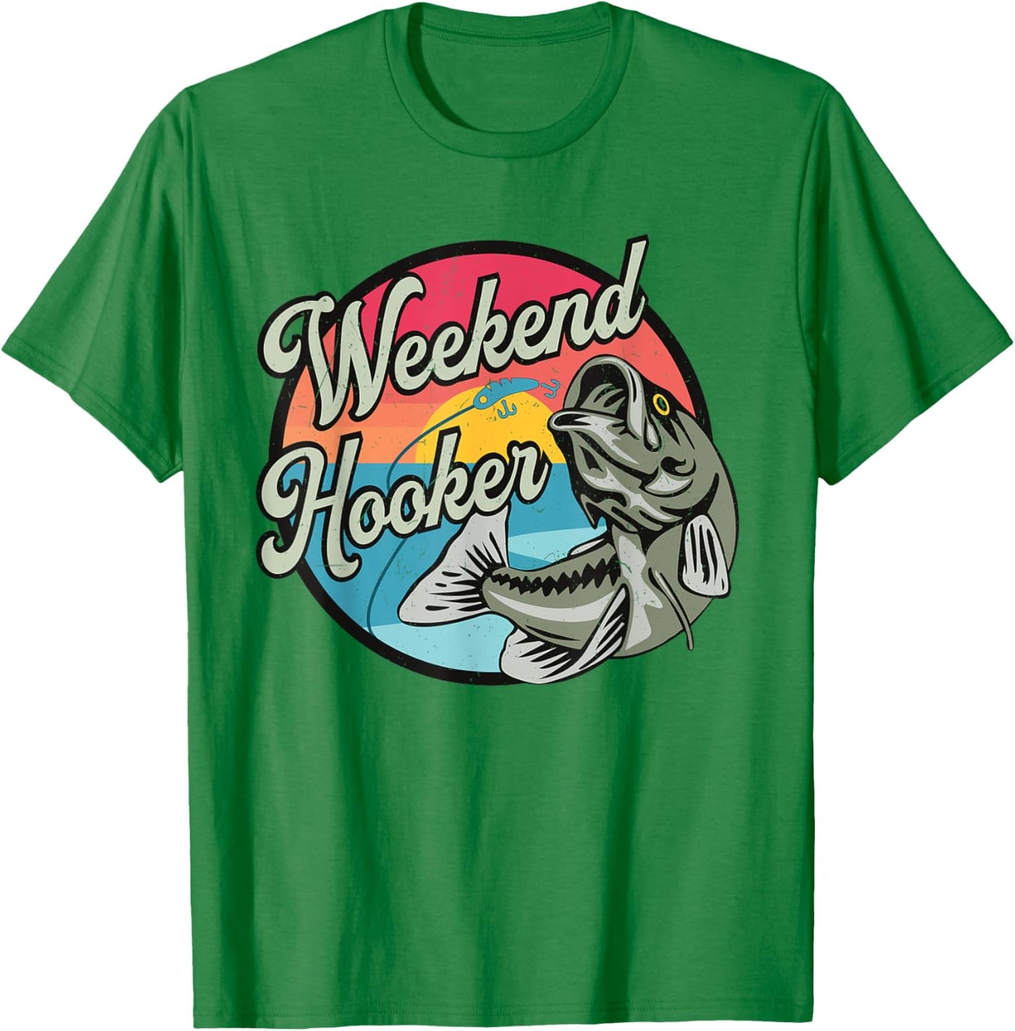 Weekend Hooker Funny Fishing Summer Vacation Fisherman T-Shirt - T-Shirt | Irish Green