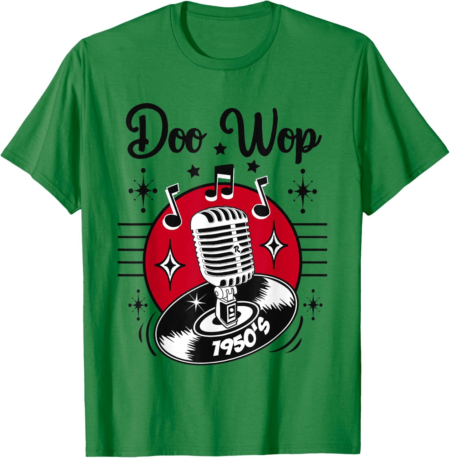 Doo Wop Costume Retro 50s Clothes Sock Hop Rockabilly T-Shirt - T-Shirt | Irish Green