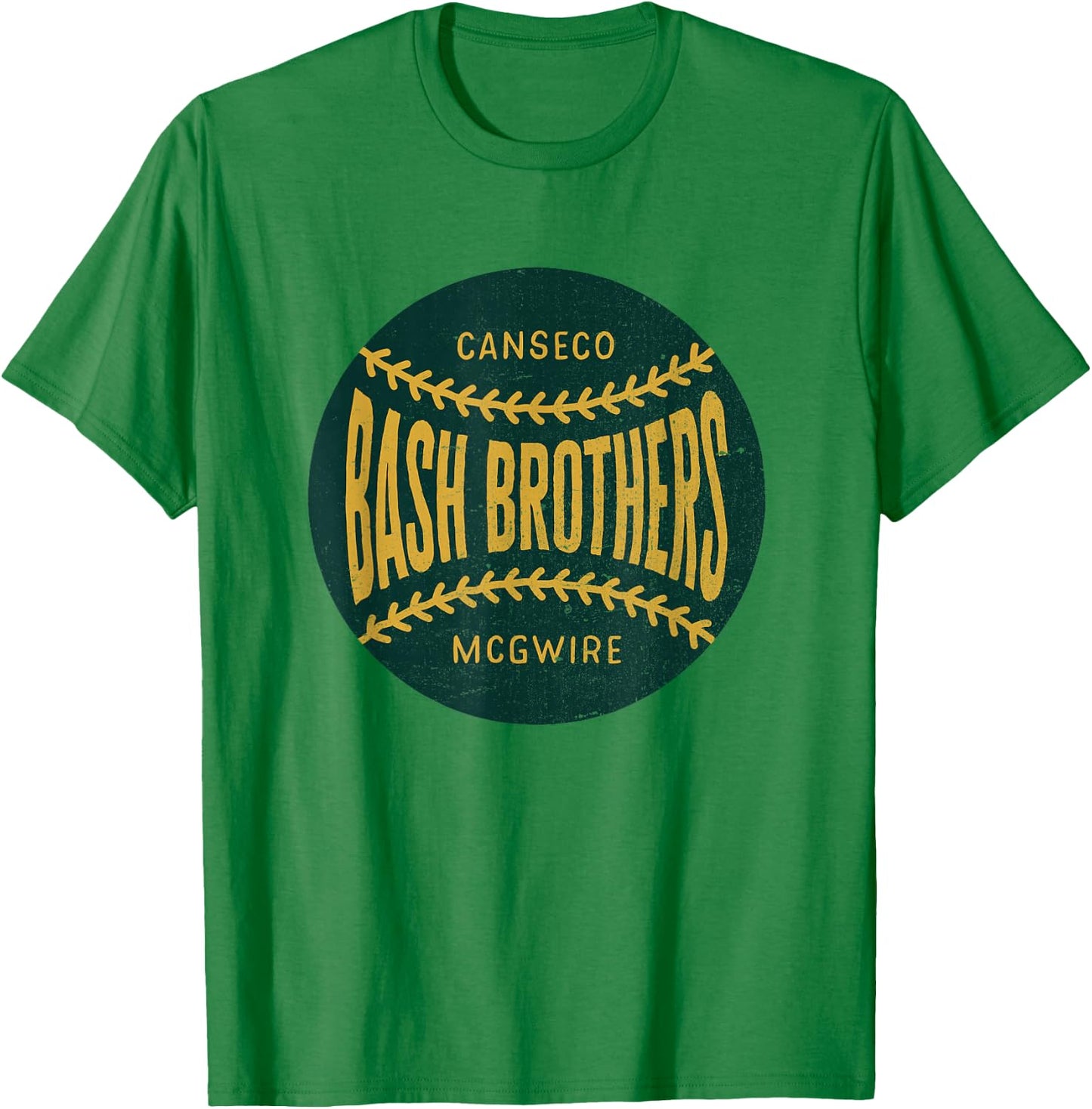 Distressed Vintage-Look Bash Brothers | Baseball T-Shirt - T-Shirt | Irish Green