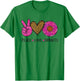 Peace Love Donuts - Donut T-Shirt - T-Shirt | Irish Green