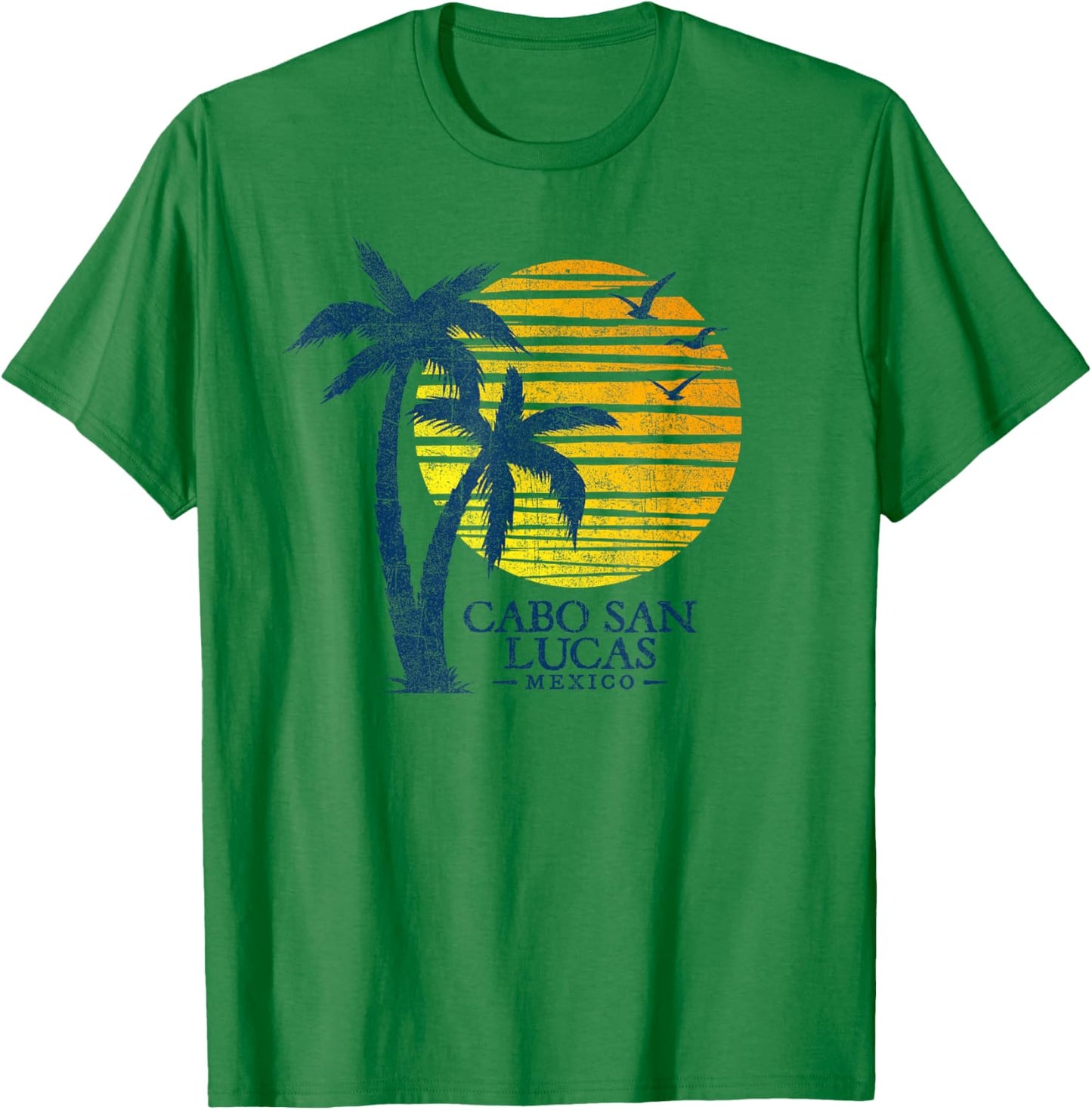 Cabo San Lucas Mexico Colorful Sunset Souvenir T-Shirt - T-Shirt | Irish Green