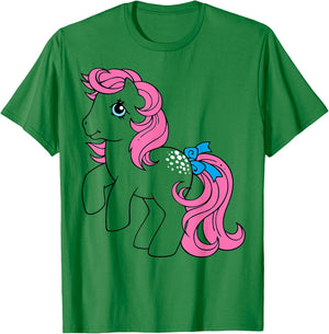 My Little Pony Vintage Cotton Candy Outline Portrait T-Shirt - T-Shirt | Irish Green