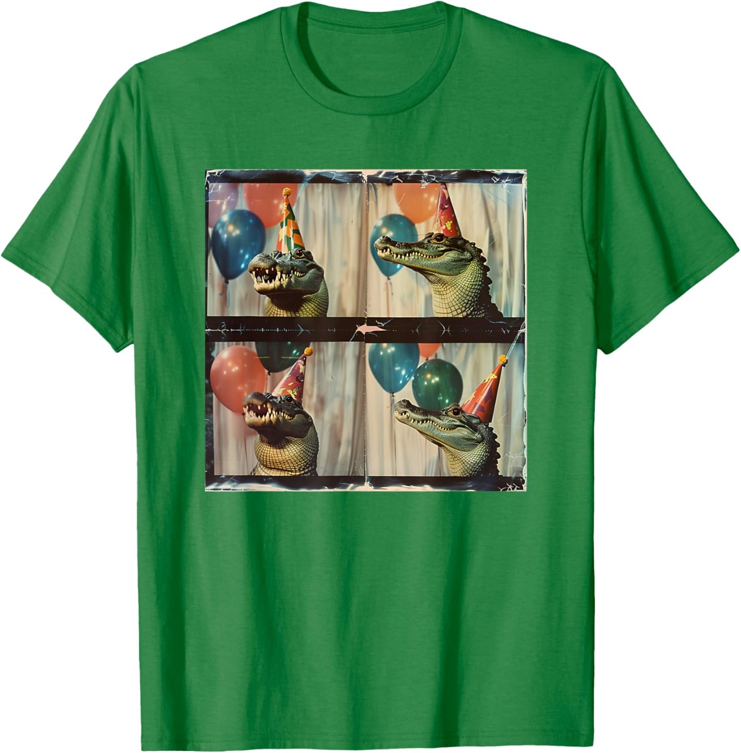 Funny Crocodile Face Alligator Croc Florida Gator Birthday T-Shirt - T-Shirt | Irish Green