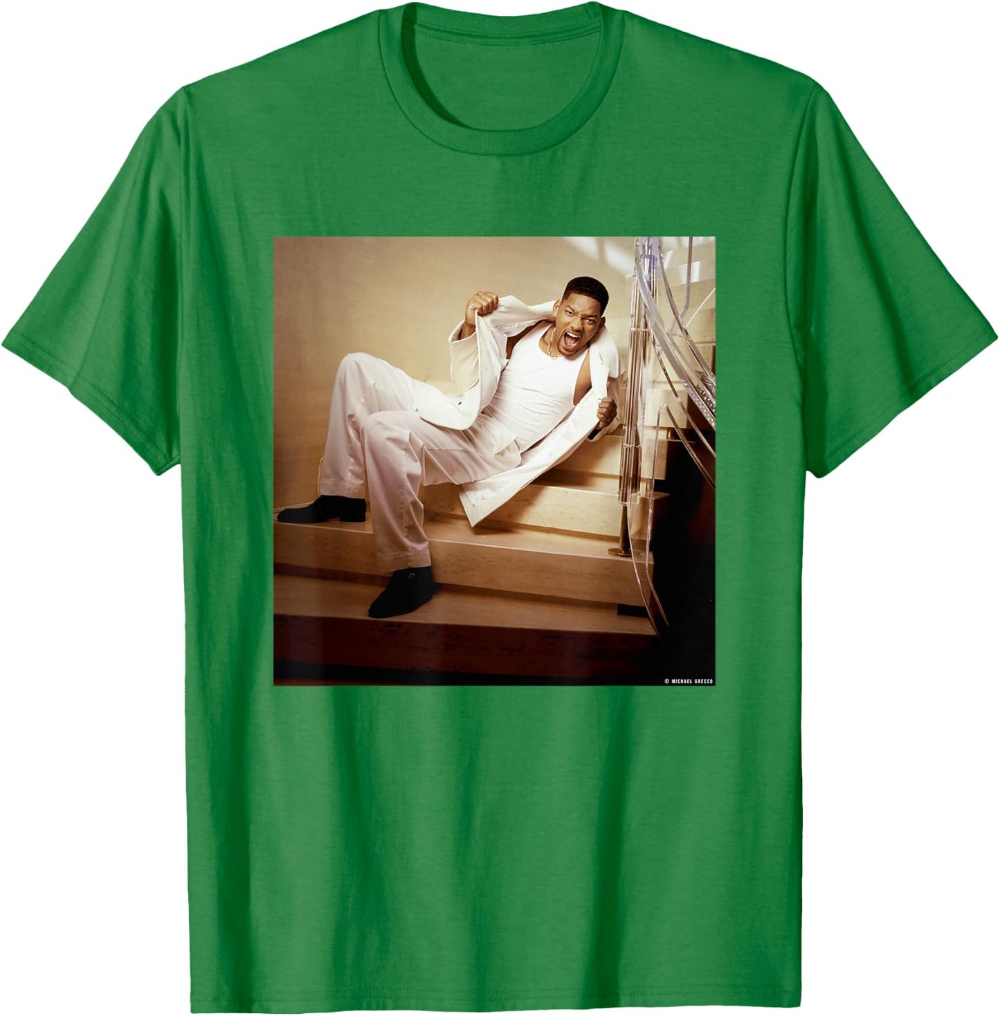 Will Smith Men in Black Bad Boys Rapper by Michael Grecco T-Shirt - T-Shirt | Irish Green