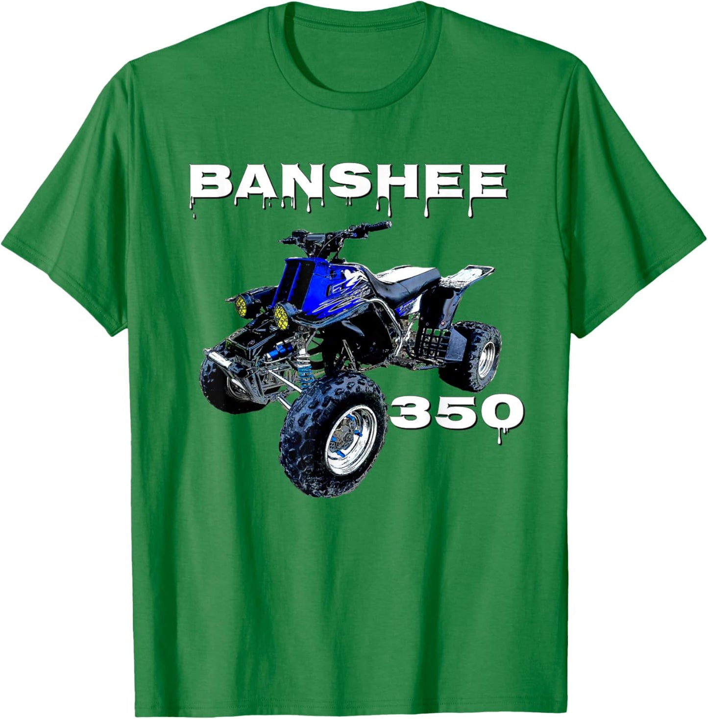 Banshee Quad, ATV, ATC, Vintage, Retro, All Terrain Vehicle T-Shirt - T-Shirt | Irish Green