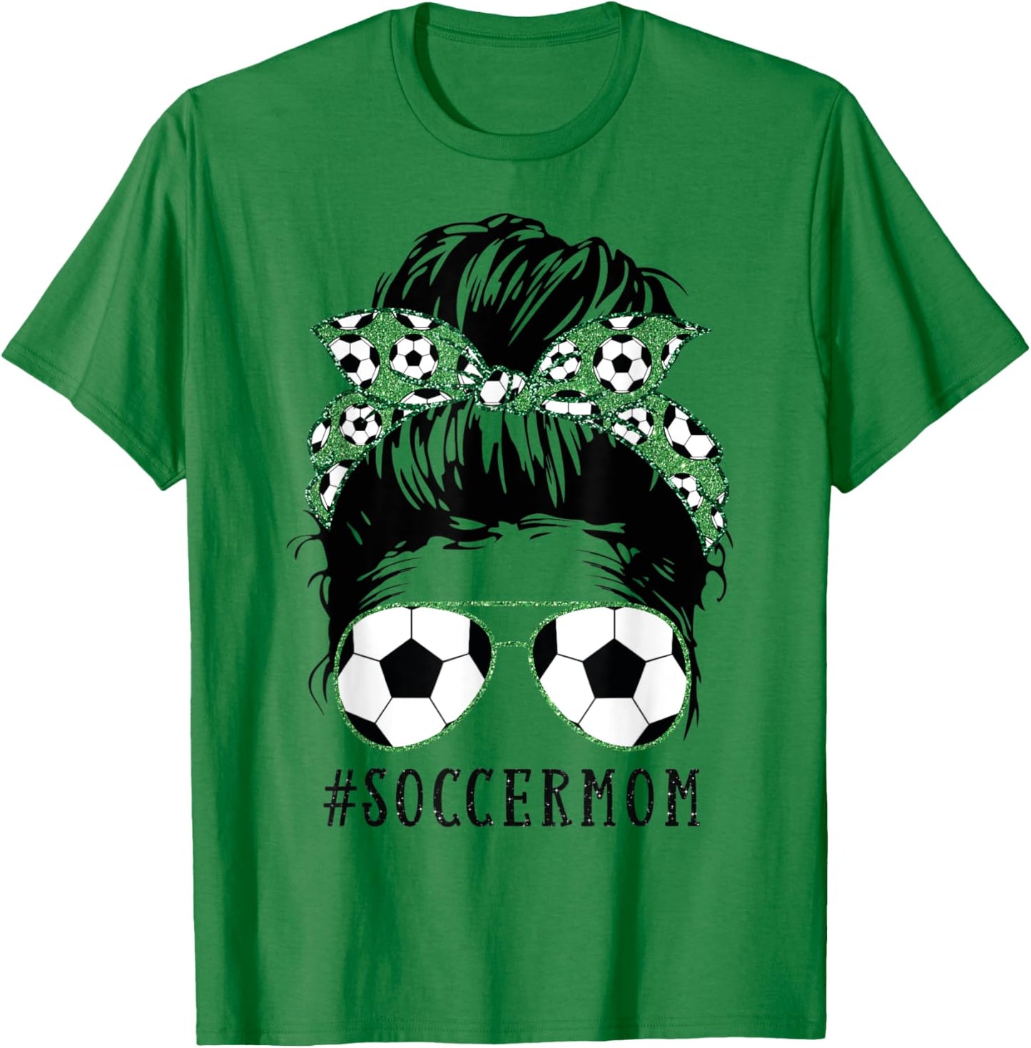 Soccer Mom Shirt Fußball-Mama-Shirts für Frauen, Geschenke für Mütter , Weiß, Klein T-Shirt - T-Shirt | Irish Green