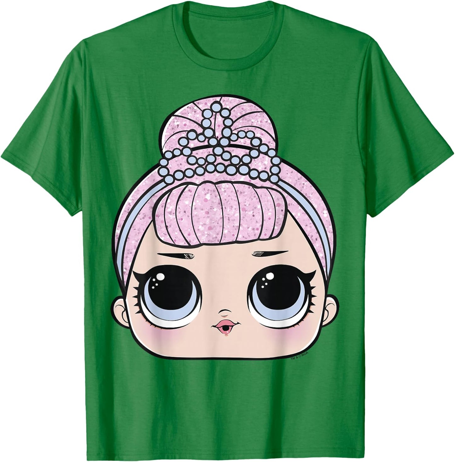 LOL Surprise Crystal Queen Big Face T-Shirt - T-Shirt | Irish Green
