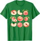 Vintage Peaches Graphic Cute Women Summer Fruit T-Shirt - T-Shirt | Irish Green