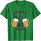 Cheers and Beers to 60 Years Birthday Celebration T-Shirt - T-Shirt | Irish Green