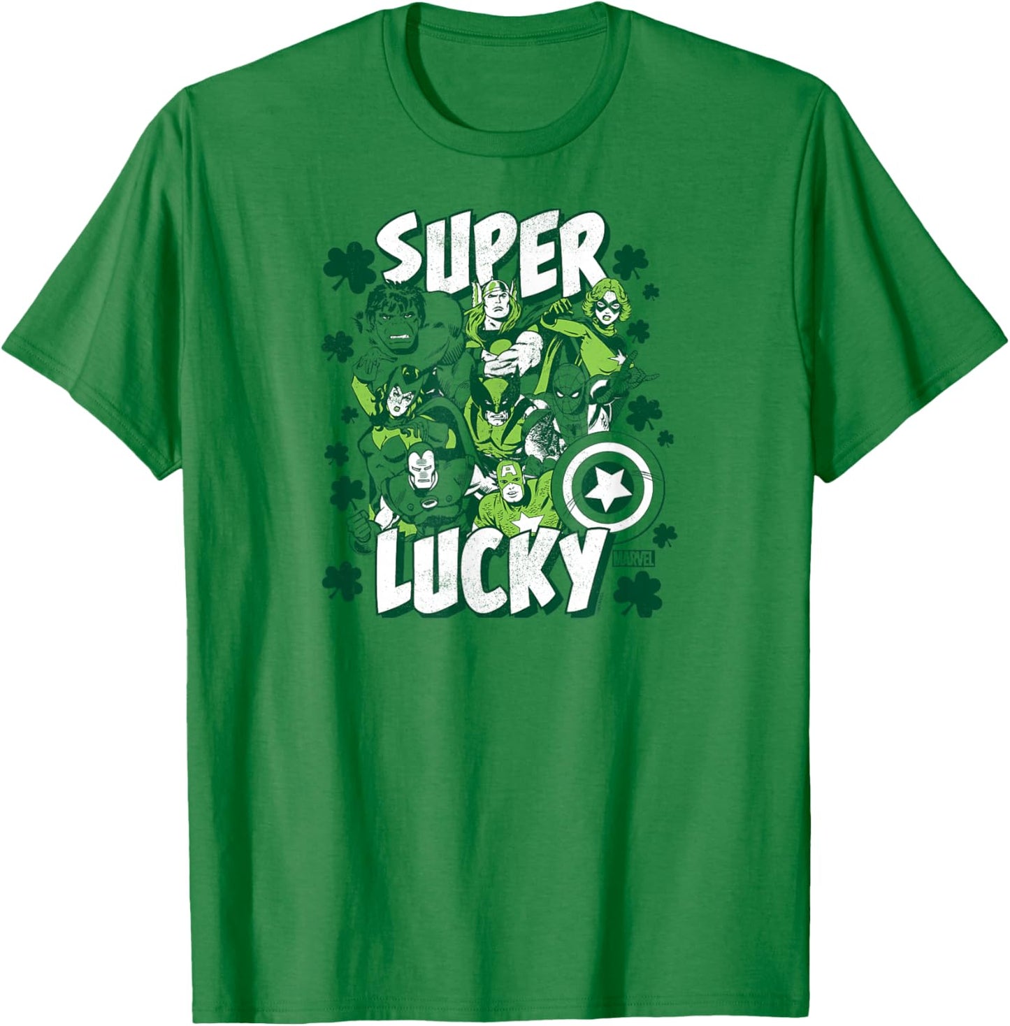 Marvel - Super Lucky St. Patrick's Day T-Shirt - T-Shirt | Irish Green