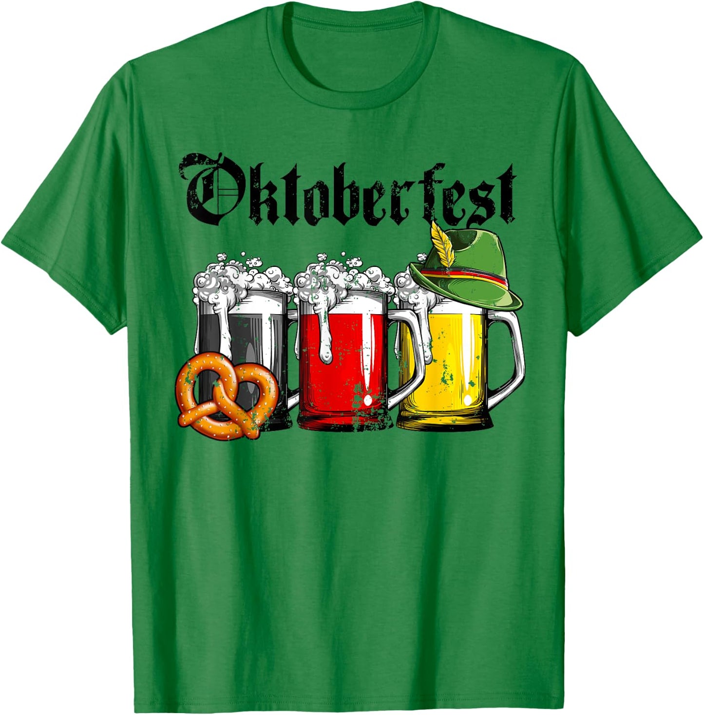 Oktoberfest Beer German Flag Clothing Men Women Drinking Mug T-Shirt - T-Shirt | Irish Green