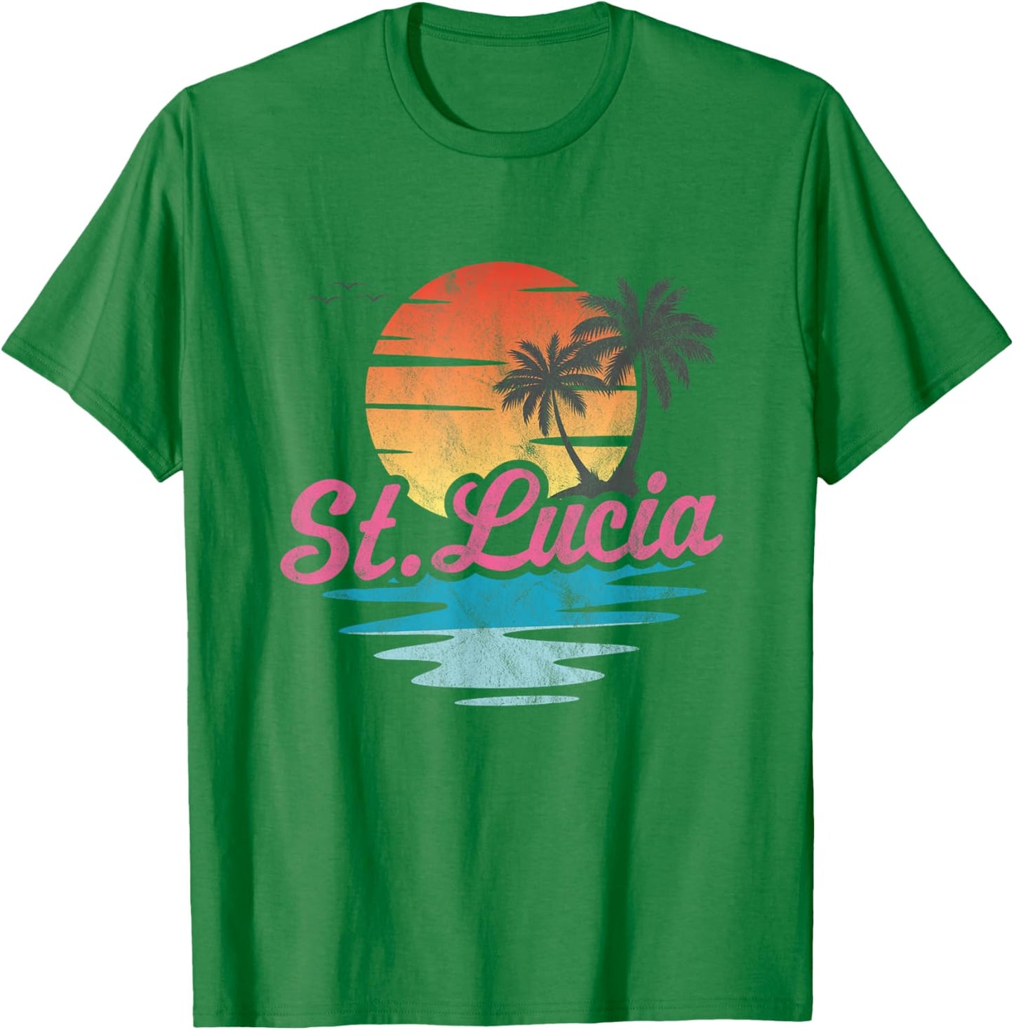 St. Lucia T-Shirt - T-Shirt | Irish Green