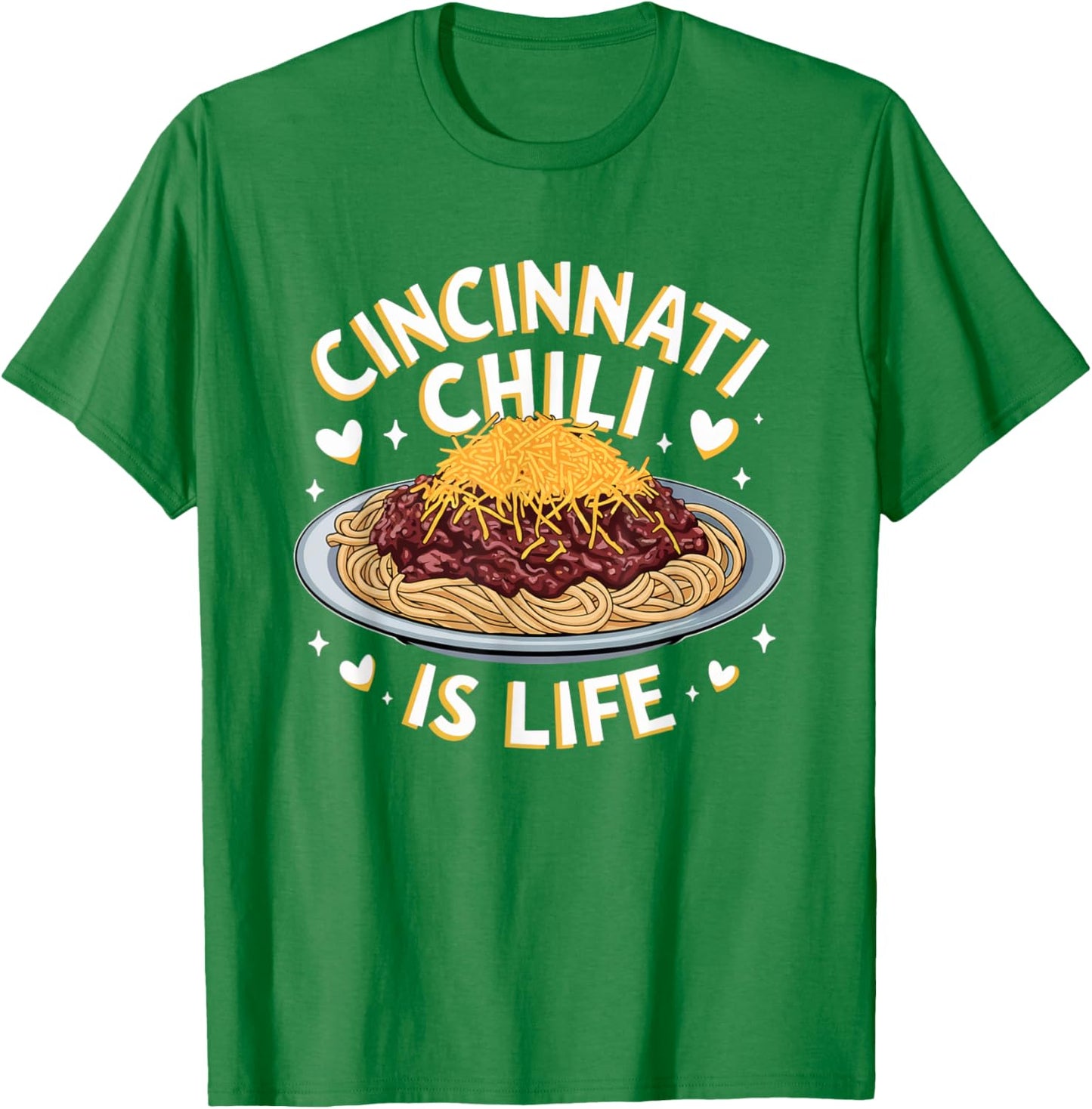 Cincinnati Chili - Iconic Ohio Comfort Food Design T-Shirt - T-Shirt | Irish Green