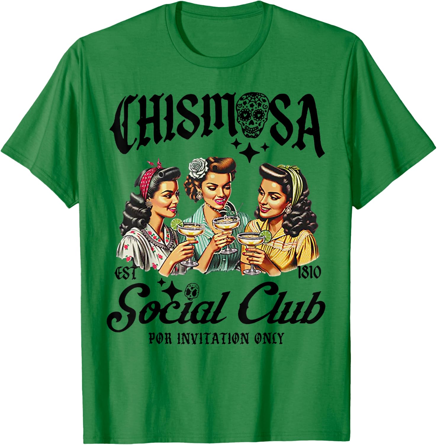 Chismosa Social Club T-Shirt - T-Shirt | Irish Green