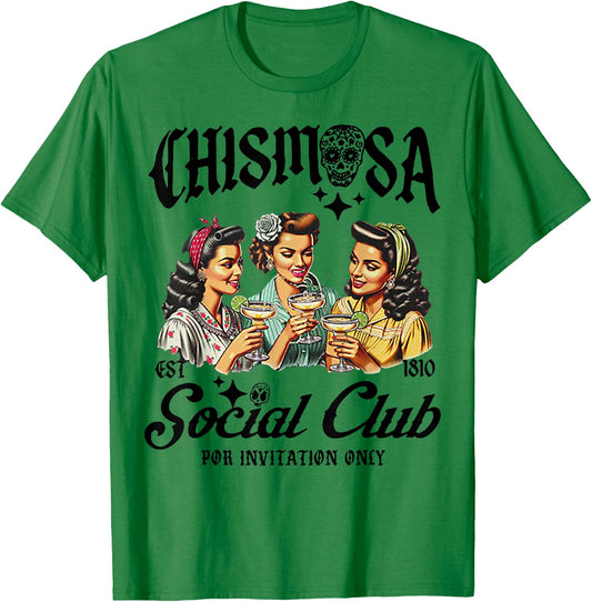 Chismosa Social Club T-Shirt - T-Shirt | Irish Green