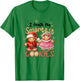 Cute Teacher Christmas Holidays I Teach The Smartest Cookies T-Shirt - T-Shirt | Irish Green