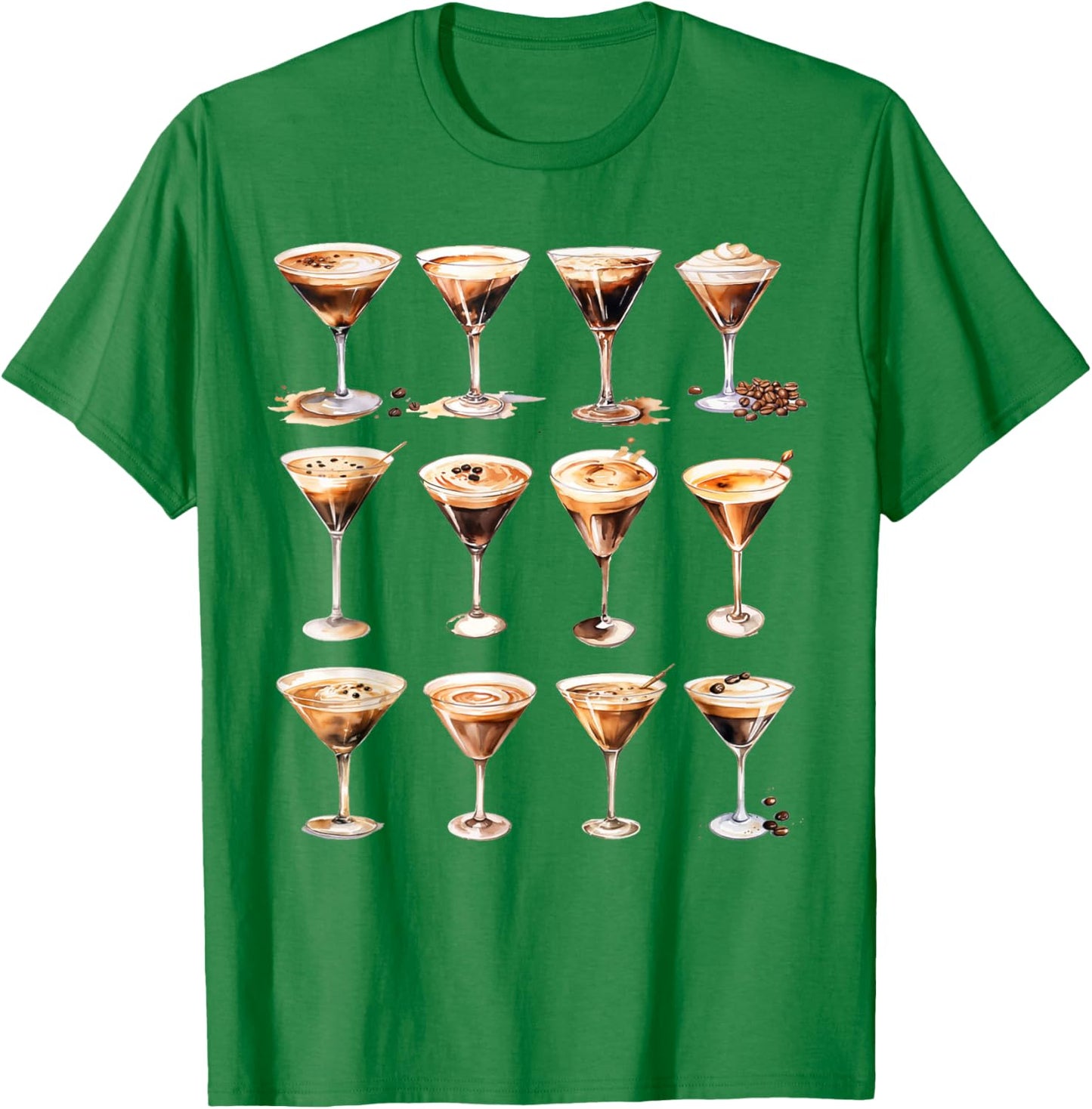 Espresso Martini Lover Tini Time Cocktail Espresso Martini T-Shirt - T-Shirt | Irish Green