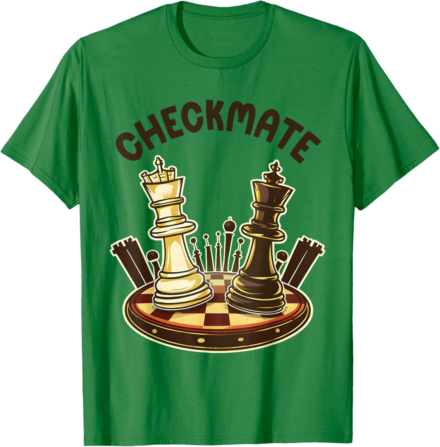 Checkmate Grand Master Chess Player Retro Chess Birthday Men T-Shirt - T-Shirt | Irish Green