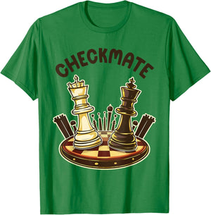 Checkmate Grand Master Chess Player Retro Chess Birthday Men T-Shirt - T-Shirt | Irish Green