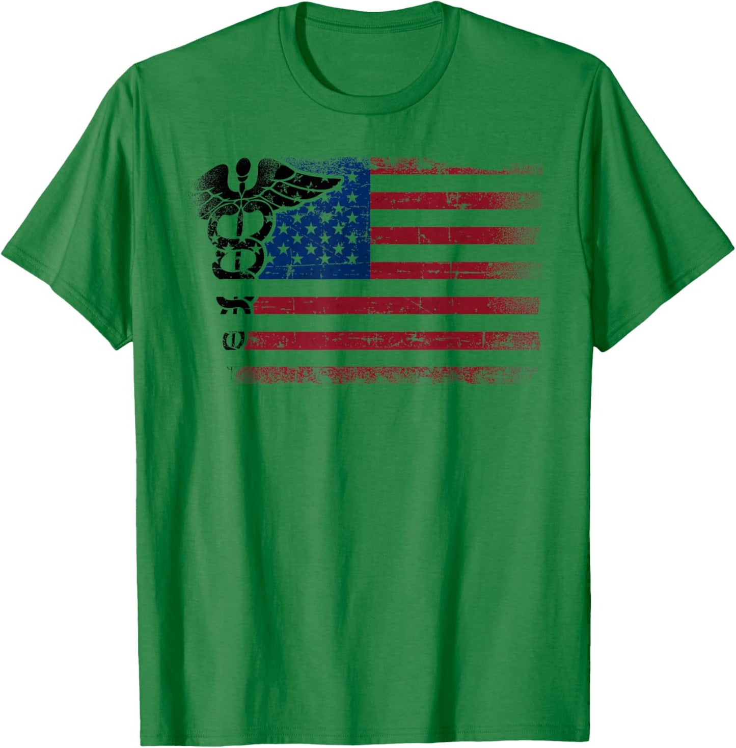 CNA Nurse Certified Nursing Assistant American Flag Cna Kids Men T-Shirt - T-Shirt | Irish Green