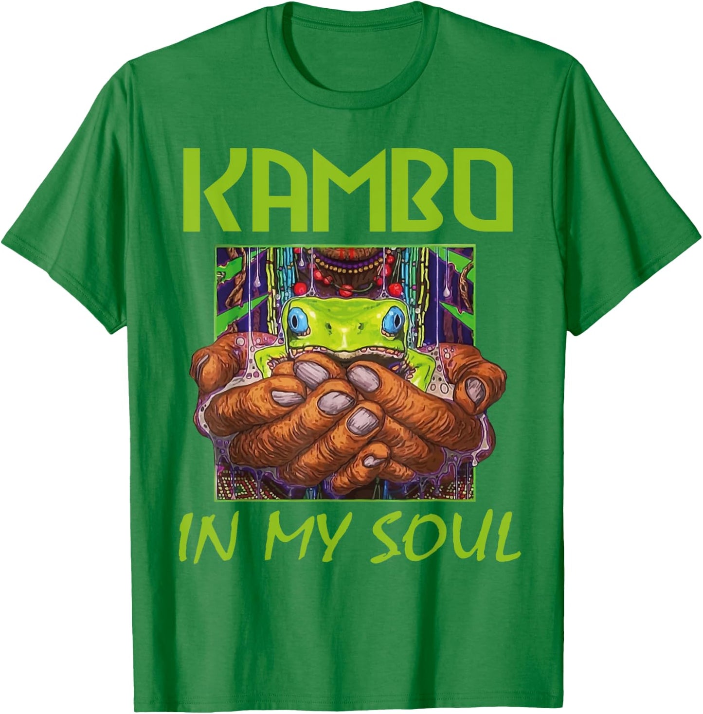 Kambo In my Soul Kambo Ceremony Clothing | Sapo Frog T-Shirt - T-Shirt | Irish Green