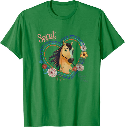DreamWorks Spirit Riding Free Dreams T-Shirt - T-Shirt | Irish Green