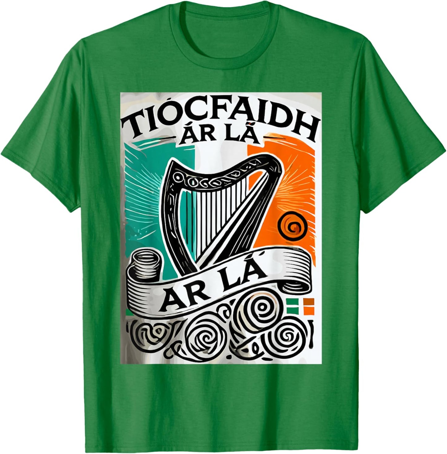 Tiocfaidh Ar La Vintage Ireland Irish Flag Irish Republican T-Shirt - T-Shirt | Irish Green