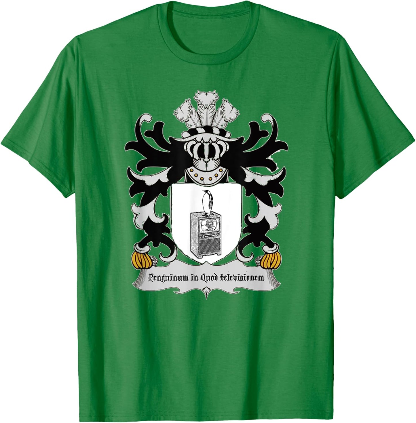 Penguin on the Television T-Shirt - T-Shirt | Irish Green