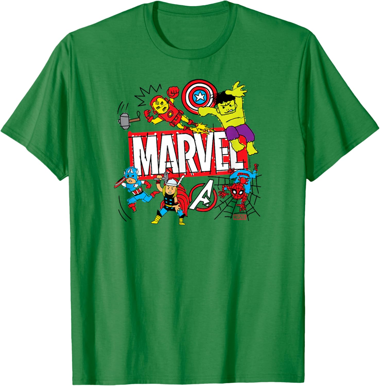 Marvel - Sketch T-Shirt - T-Shirt | Irish Green