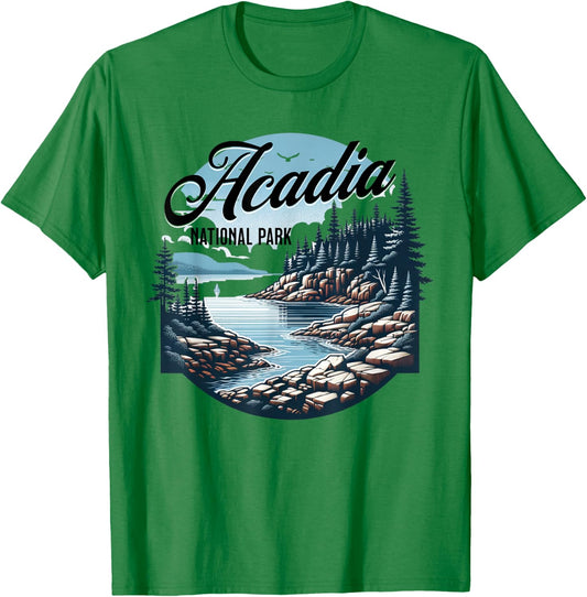 Acadia National Park T-Shirt - T-Shirt | Irish Green