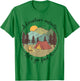 Happy Camper Adventure Awaits Let's Go Find It, Fun Vacation T-Shirt - T-Shirt | Irish Green