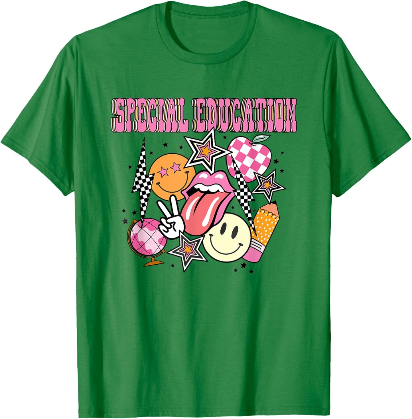 Retro Special Education Teacher Back To School Women Kids T-Shirt - T-Shirt | Irish Green