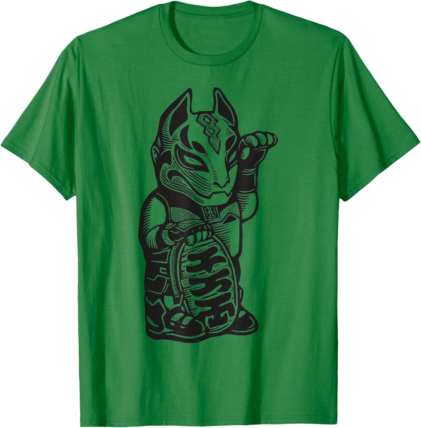 Fortnite Drift Wood Carved Art Print Logo T-Shirt - T-Shirt | Irish Green