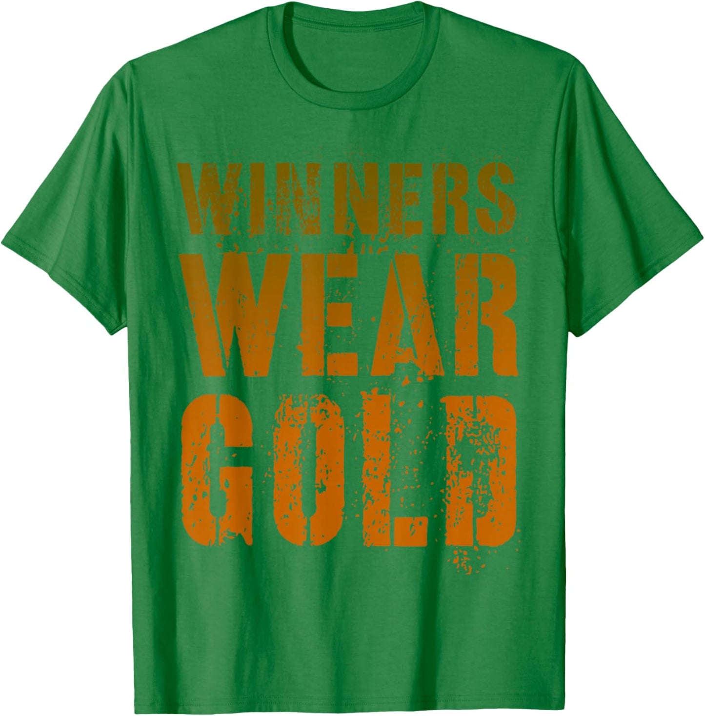 Vintage WINNERS WEAR GOLD Summer Camp Team Go War Game T-Shirt - T-Shirt | Irish Green