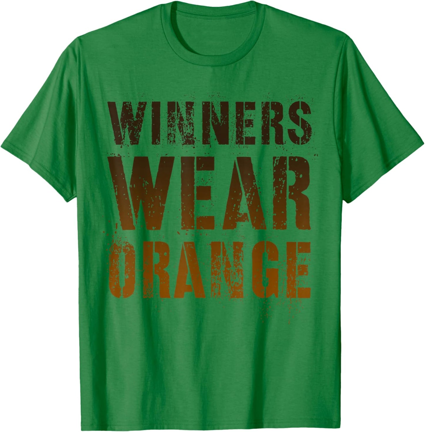 Vintage WINNERS WEAR ORANGE Summer Camp Team War Game Crew T-Shirt - T-Shirt | Irish Green