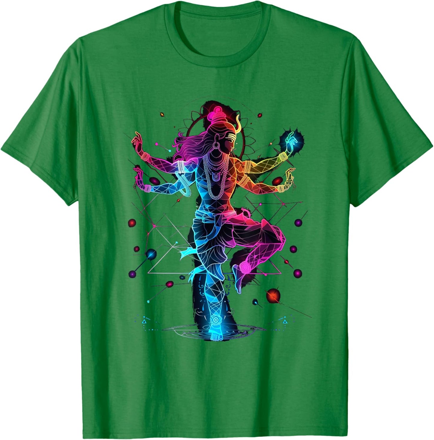 Shiva spiritual hindu god tandava dance yoga meditation T-Shirt - T-Shirt | Irish Green
