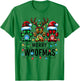 Merry Woofmas Dog Paw Christmas Lights Xmas Reindeer Santa Men Women Kids T-Shirt - T-Shirt | Irish Green
