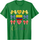 Colombian Bows Pride Roots Latina Women Girls Colombia Bow T-Shirt - T-Shirt | Irish Green