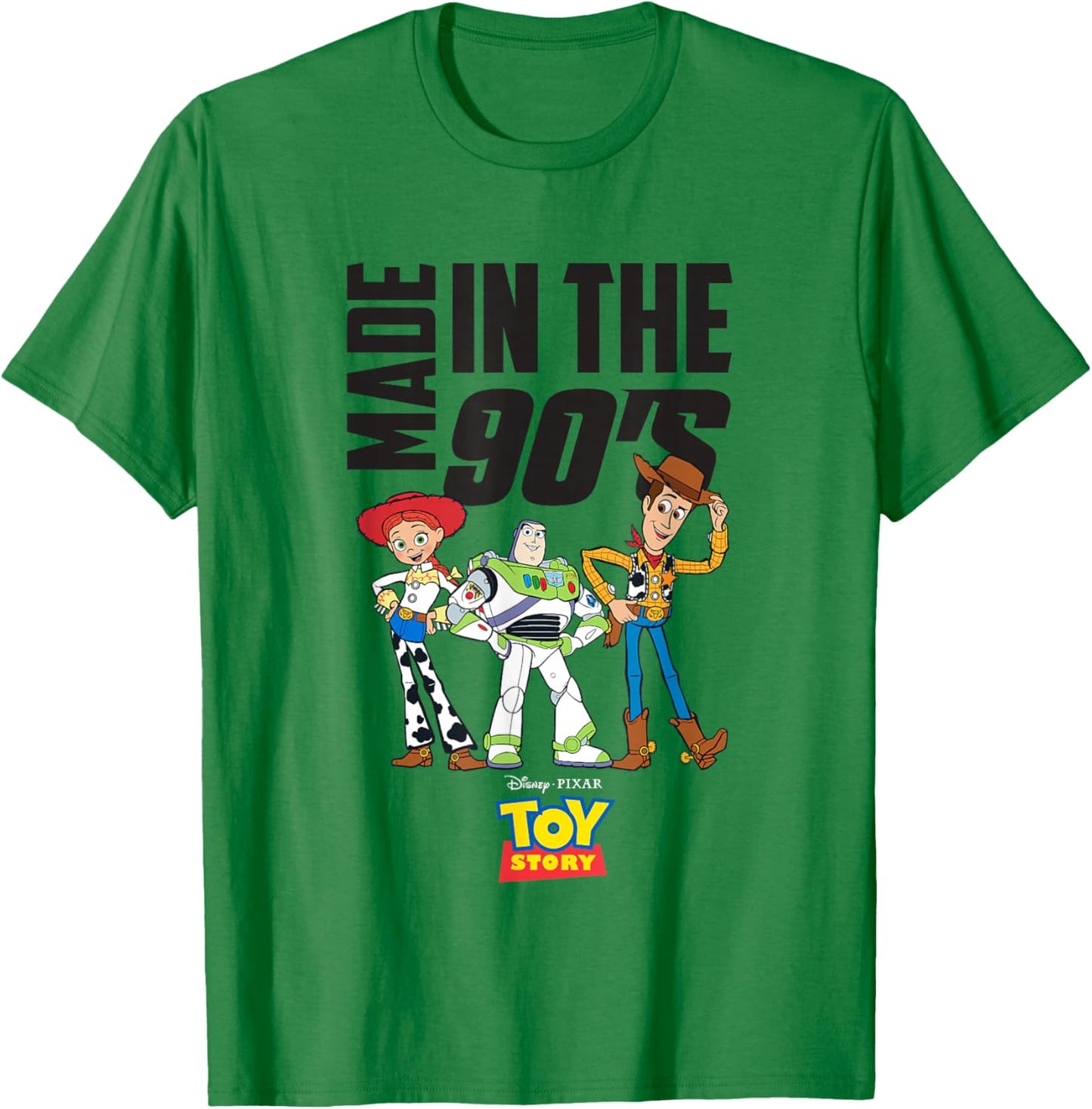 Disney Pixar Toy Story Made In The 90's Group Shot T-Shirt - T-Shirt | Irish Green